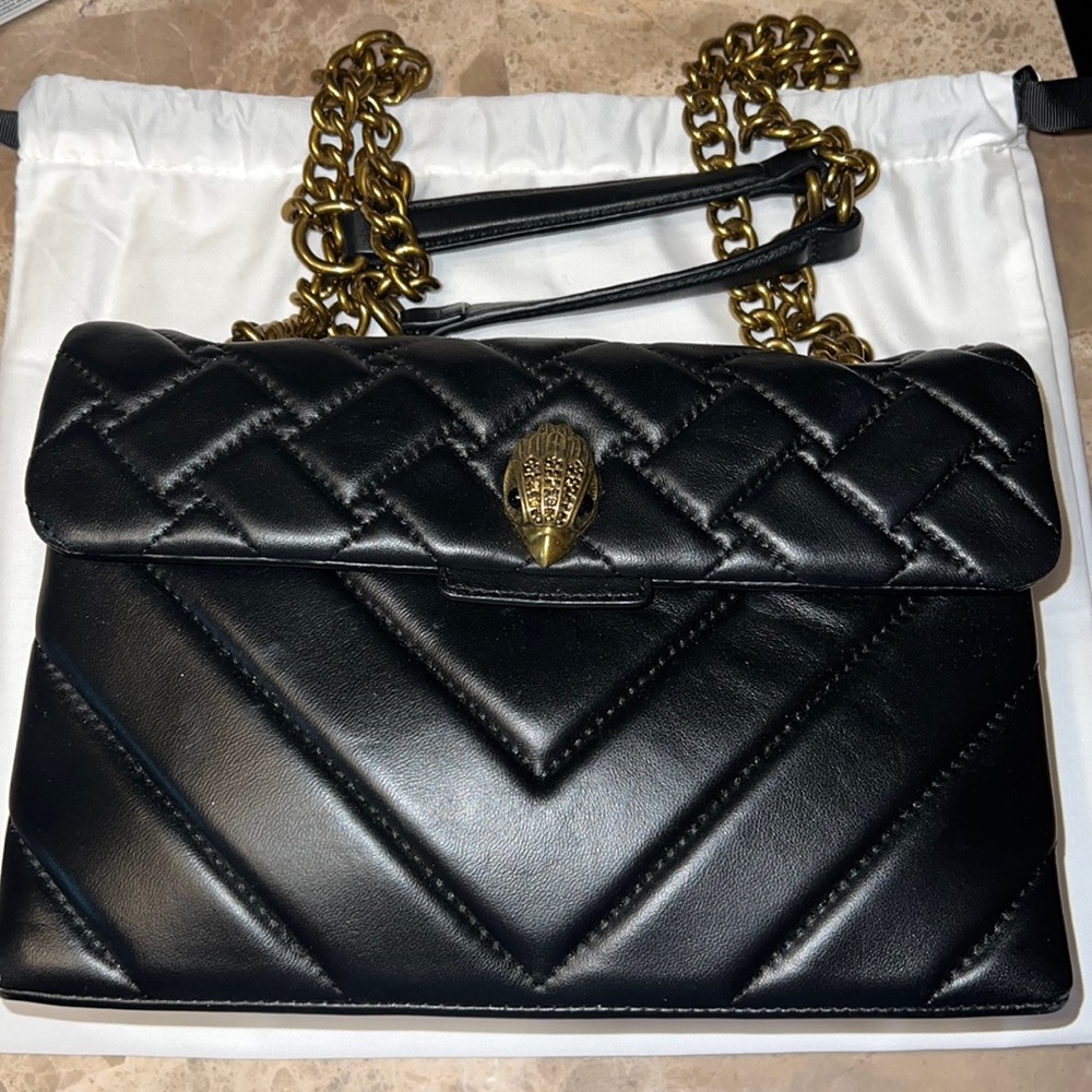 Kurt Geiger Black and Gold Bag